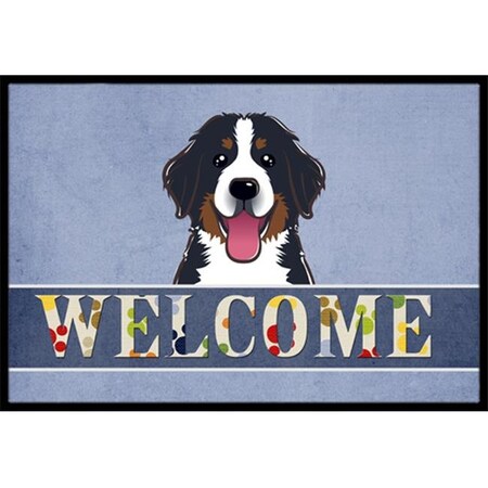 Carolines Treasures Carolines Treasures BB1423JMAT Bernese Mountain Dog Welcome Indoor & Outdoor Mat; 24 x 36 in. BB1423JMAT